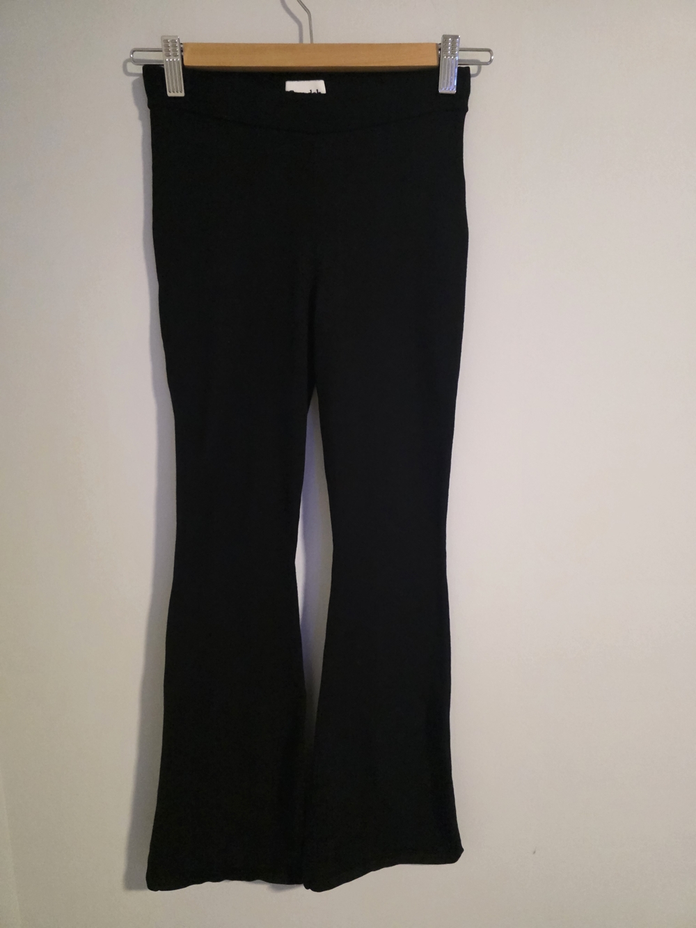 Sunday Best (Sun-deh) High Rise Flare Pants Black Size 2XS